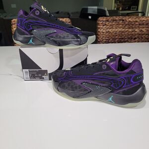RARE Nike Jordan Luka 2 GS Space Hunter Black Glow Size 7Y Women 8.5 DZ3498 001